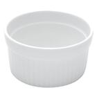 Jogo 6 Ramekins De Porcelana 240ml Canelado Lyor Branco Sobr