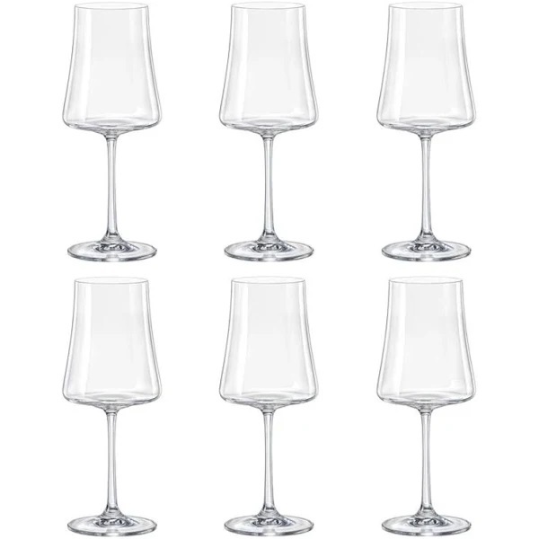 Jogo 6 Taças Cristal Ecol Vinho Tinto 460ml Linha Xtra Fundo