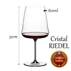 Jogo 6 Taças De Vinho 30cm Cristal Importado Riedel Ø11.5cm