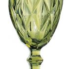 Jogo 6 Taças Para Agua Diamond Verde 325 Ml - Lyor