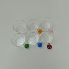 Jogo 6 Xícaras Alça Multicolor Borossilicato 100ml 5x5x5cm Tr