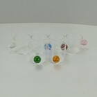 Jogo 6 Xícaras Alça Multicolor Borossilicato 100ml 5x5x5cm Tr