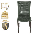 Jogo 8 Cadeiras Cannes Corda Náutica E Mesa Retangular Ripada