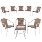 Jogo 8 Cadeiras Toquio 1 Mesa Baixa Colombia De Área Externa,
