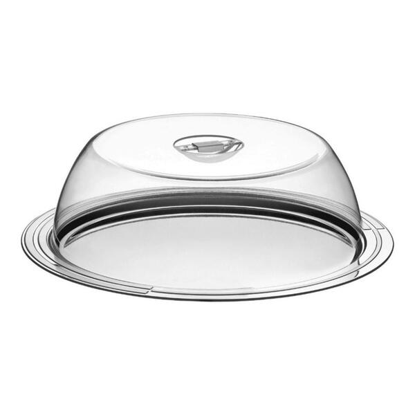 Jogo Aço Inox Bolo Com Cúpula 2 Peças Ciclo