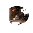 Jogo Adega Para 6 Garrafas E Kit Mesa Lateral Conjunto 2 Unid