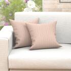 Jogo Almofada Bege Lisa 4 Unidades 45cm X 45cm Cheias Com Ref