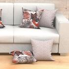 Jogo Almofada Decoração Estampada Bege 2 Unidades 45cm X 45cm