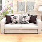 Jogo Almofada Decorativa Floral 4 Unidades 60cm X 60cm Com Re