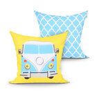 Jogo Almofada Decorativa Kombi 2 Unidades Estampadas 45cm X 4