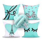 Jogo Almofada Decorativa Tiffany Fé 4 Unidades 45cm X 45cm Co