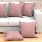 Jogo Almofada Grande Rosê Lisa 60cm X 60cm 6 Unidades Com Ref