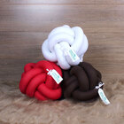 Jogo Almofada Nó Tabaco, Vermelho E Branco 3 Unidades