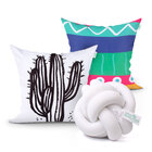 Jogo Almofada Para Cama Decorativa Cacto Estampada 2 Unidades