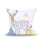 Jogo Almofada Para Quarto Azul Marinho Estampada 4 Unidades 4