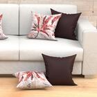 Jogo Almofada Tabaco Decorativa 4 Unidades 45cm X 45cm Cheias