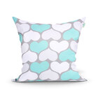 Jogo Almofada Tiffany Chevron 3 Unidades 45cm X 45cm Com Refi