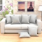 Jogo Almofadas Decorativas Branca Grande 60cm X 60cm 6 Unidad