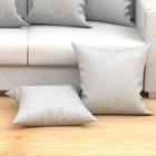 Jogo Almofadas Decorativas Branca Grande 60cm X 60cm 6 Unidad