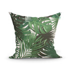 Jogo Almofadas Verde Estampada 45cm X 45cm Com Refil De Silic