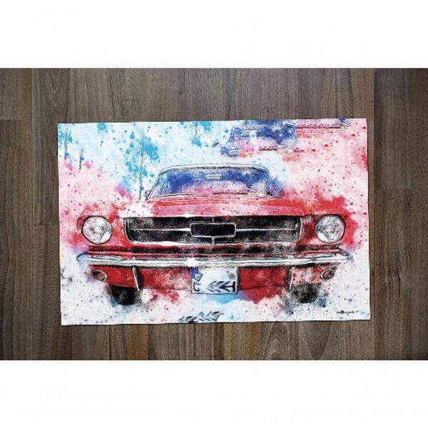 Jogo Americano 2 Un Carro Tunado Tunnig Desenho Aquarela