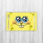 Jogo Americano 2 Un Retangular Neoprene Bob Esponja Fofo