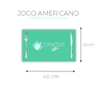 Jogo Americano 2 Un Retangular Neoprene Bob Esponja Happy