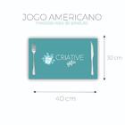 Jogo Americano 2 Un Retangular Neoprene Brasil E Praia