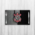 Jogo Americano 2 Un Retangular Neoprene Corinthians Fc