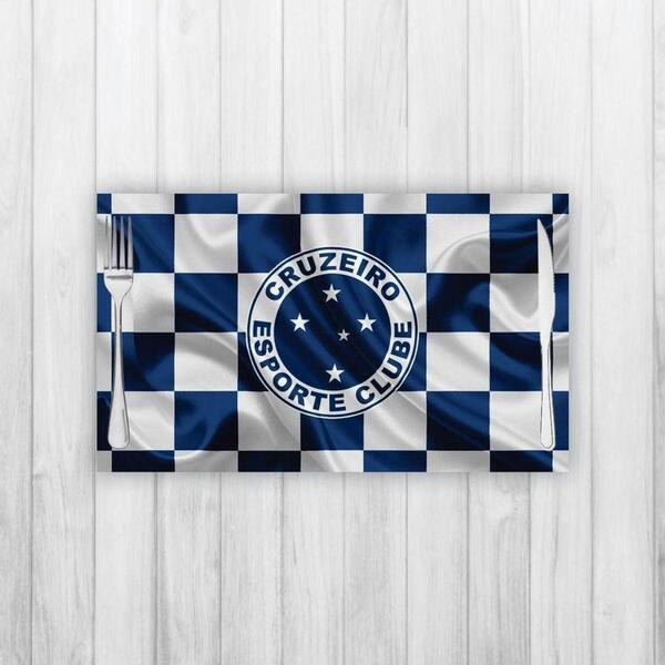 Jogo Americano 2 Un Retangular Neoprene Cruzeiro Xadrez