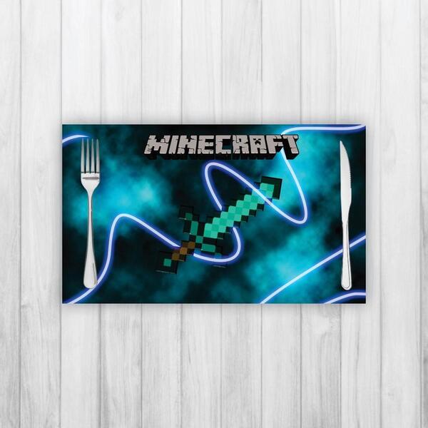 Jogo Americano 2 Un Retangular Neoprene Espada Diamante