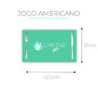 Jogo Americano 2 Un Retangular Neoprene Turma Bob Naufrago