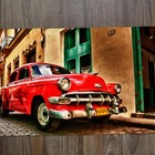 Jogo Americano 2 Unidades  Carro Antigo Na Estrada