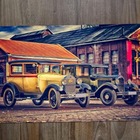 Jogo Americano 2 Unidades  Dois Carros Antigos Na Estrada