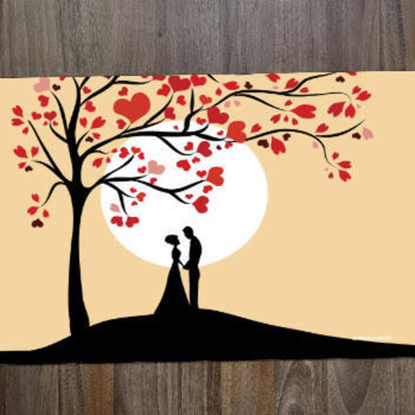 Jogo Americano 2 Unidades Dia Dos Namorados Sombra Casal