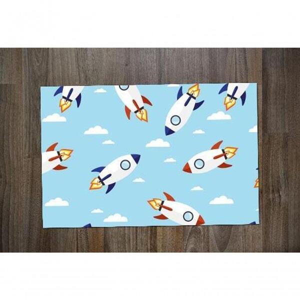 Jogo Americano 2 Unidades Infantil Crechê Foguetes