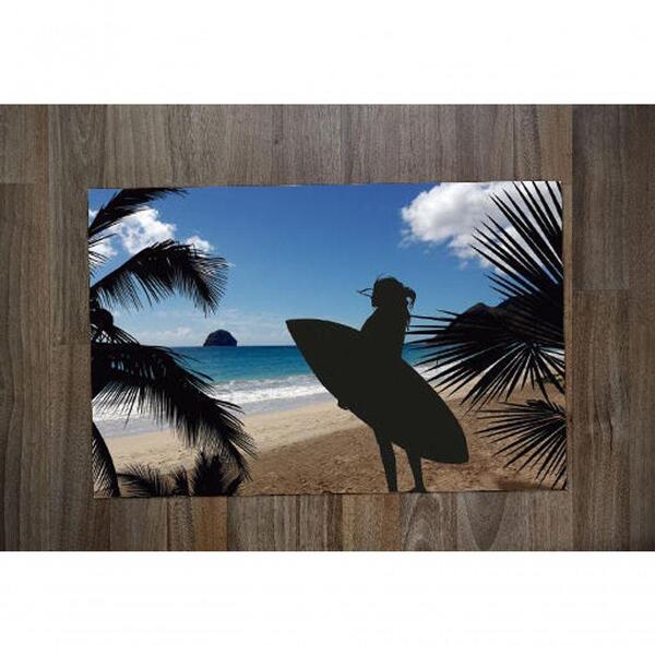 Jogo Americano 2 Unidades Mulher Com Prancha