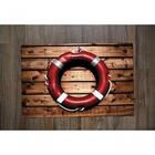 Jogo Americano 2 Unidades Retangular Neoprene Bóia Retrô