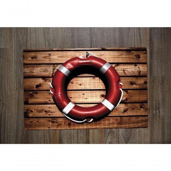 Jogo Americano 2 Unidades Retangular Neoprene Bóia Retrô