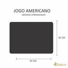 Jogo Americano 2 Unidades Retangular Neoprene Personalizado C