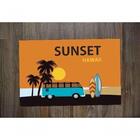 Jogo Americano 2 Unidades Retangular Neoprene Surf Sunset