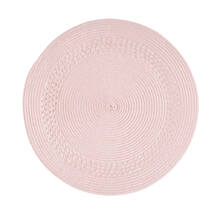 Jogo Americano 4 (unidades)  Tressê Redondo -  Rosa Chá