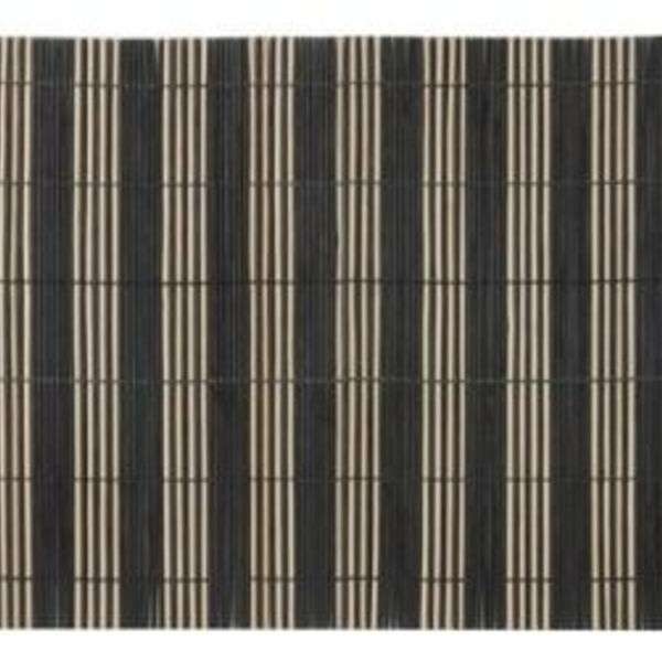 Jogo Americano 4 Peças  Bambu Listrado Preto Ja13214 Jogo Ame