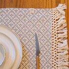 Jogo Americano 4 Peças Maria Casa De Core Cinza