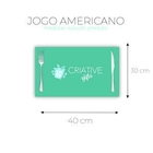 Jogo Americano 4 Un Retangular Neoprene Minions Coração