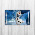 Jogo Americano 4 Un Retangular Neoprene Olaf Frozen