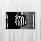 Jogo Americano 4 Un Retangular Neoprene Santos Fc