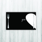 Jogo Americano 4 Un Retangular Neoprene You And Me