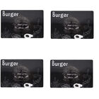 Jogo Americano 4 Unidades Burger Retangular