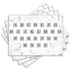 Jogo Americano - Alfabeto Com 4 Peças - 748jo